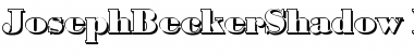 Download JosephBeckerShadow-Black Regular Font Title Preview
