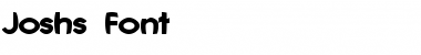 Download Joshs Font Regular Font Title Preview