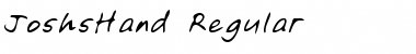 Download JoshsHand Regular Font Title Preview