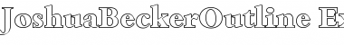 Download JoshuaBeckerOutline-ExtraBold Regular Font Title Preview