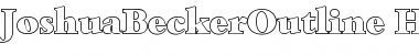 Download JoshuaBeckerOutline-Heavy Regular Font Title Preview