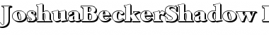 Download JoshuaBeckerShadow-Heavy Regular Font Title Preview