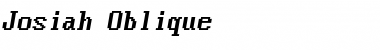 Download Josiah Oblique Font Title Preview