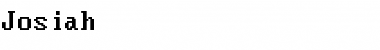 Download Josiah Normal Font Title Preview