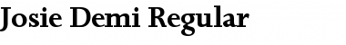 Download Josie-Demi Regular Font Title Preview