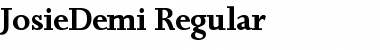 Download JosieDemi Regular Font Title Preview