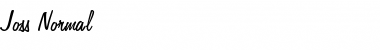 Download Joss Normal Font Title Preview