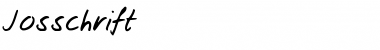 Download Josschrift Regular Font Title Preview