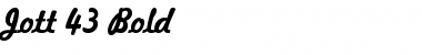 Download Jott 43 Bold Font Title Preview