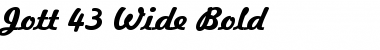 Download Jott 43 Wide Bold Font Title Preview