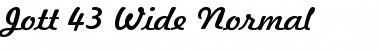 Download Jott 43 Wide Normal Font Title Preview