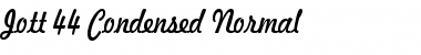 Download Jott 44 Condensed Normal Font Title Preview