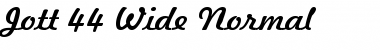 Download Jott 44 Wide Normal Font Title Preview