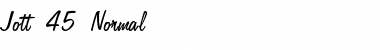 Download Jott 45 Normal Font Title Preview