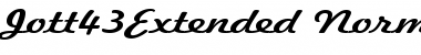Download Jott43Extended Normal Font Title Preview