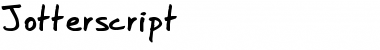 Download Jotterscript Regular Font Title Preview