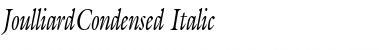 Download JoulliardCondensed Italic Font Title Preview
