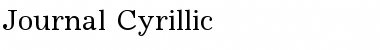 Download Journal Cyrillic Font Title Preview