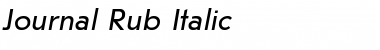 Download Journal Rub Italic Font Title Preview