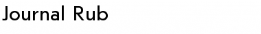 Download Journal Rub Regular Font Title Preview