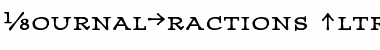 Download JournalFractions-Ultra Ultra Font Title Preview