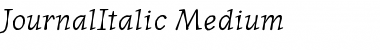 Download JournalItalic Medium Font Title Preview