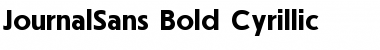 Download JournalSans Bold Cyrillic Font Title Preview