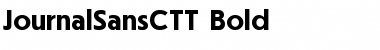 Download JournalSansCTT Bold Font Title Preview