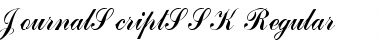 Download JournalScriptSSK Regular Font Title Preview