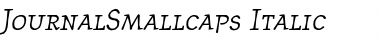 Download JournalSmallcaps RomanItalic Font Title Preview