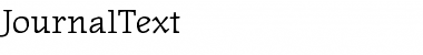 Download JournalText Roman Font Title Preview