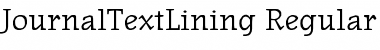Download JournalTextLining Regular Font Title Preview
