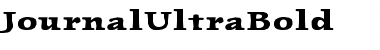 Download JournalUltraBold Regular Font Title Preview