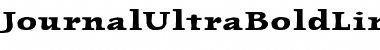 Download JournalUltraBoldLining Bold Font Title Preview