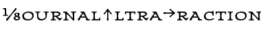 Download JournalUltraFractions Regular Font Title Preview