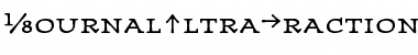 Download JournalUltraFractions Regular Font Title Preview