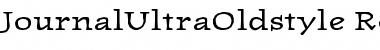 Download JournalUltraOldstyle Regular Font Title Preview