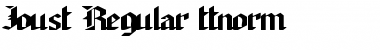 Download Joust Regular Font Title Preview