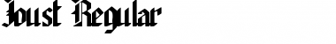 Download Joust Regular Font Title Preview