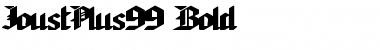 Download JoustPlus99 Bold Font Title Preview