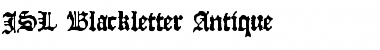 Download JSL Blackletter Antique Regular Font Title Preview