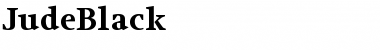 Download JudeBlack Regular Font Title Preview