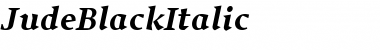 Download JudeBlackItalic Regular Font Title Preview