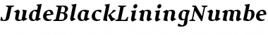Download JudeBlackLiningNumbersItalic Regular Font Title Preview