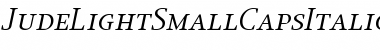 Download JudeLightSmallCapsItalic Regular Font Title Preview
