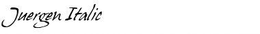 Download Juergen Italic Font Title Preview