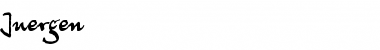 Download Juergen Regular Font Title Preview