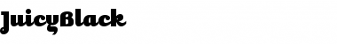 Download JuicyBlack Regular Font Title Preview