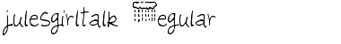 Download julesgirltalk Regular Font Title Preview
