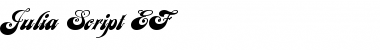 Download Julia Script EF Regular Font Title Preview